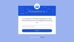 Prenumerera Nu Med Ikonen - Webbplatsmall