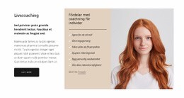 Webbplatslayout För Executive Coaching Program