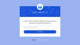 Simgeyle Hemen Abone Olun Ücretsiz CSS Web Sitesi Şablonu