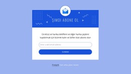 Simgeyle Hemen Abone Olun Için Önyükleme HTML'Si