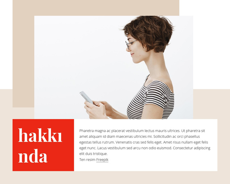 Hakkımda engelle WordPress Teması