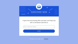 Subcribe Now With Icon - WordPress & WooCommerce Theme