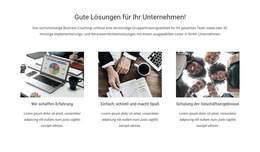 Lösungen Für Unternehmen - Mobile Website-Vorlage