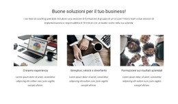 Soluzioni Per Il Business Modello Di Pagina Di Destinazione