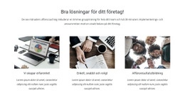 Lösningar För Företag - Mall För Mobilwebbplats