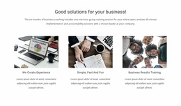 Solutions For Business - HTML Template Download