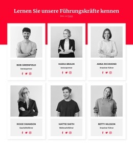 Lernen Sie Unsere Führungskräfte Kennen - Benutzerfreundlicher Website-Builder