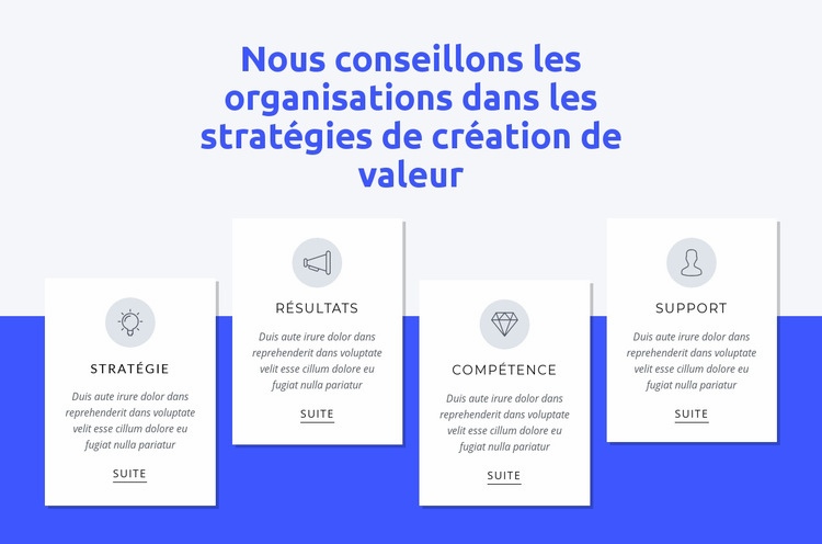 Nous apportons une nouvelle perspective Conception de site Web