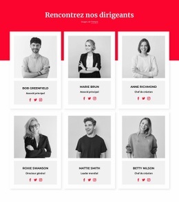 Maquette De Site Web Gratuite Pour Rencontrez Nos Dirigeants
