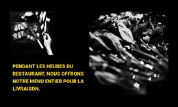 Concepteur De Produits Pour Le Menu Du Restaurant