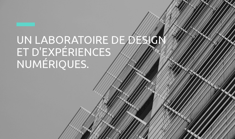 Studio de laboratoire de conception Modèle de site Web