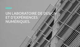 Studio De Laboratoire De Conception - Page De Destination Prête À L'Emploi