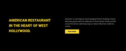 American Restaurant HTML5 Template