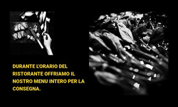 Menu Del Ristorante - Modello Di Sito Web HTML