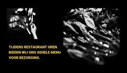 Restaurant Menu - Responsieve HTML5-Sjabloon