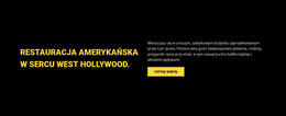 Restauracja Amerykańska - Przeciągnij I Upuść Motyw WordPress