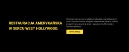 Restauracja Amerykańska Szablon Open Source