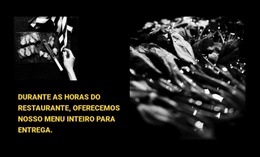 Cardápio Do Restaurante – Página De Destino Para Qualquer Dispositivo