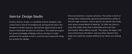 Responsive Web Template For Heading And Text In Two Columns