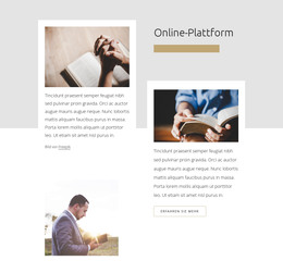 Online-Plattform Der Kirche - HTML-Websitevorlage