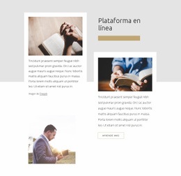 Plataforma En Línea De La Iglesia - HTML Page Creator