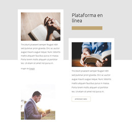 Plataforma En Línea De La Iglesia: Plantilla De Sitio Web HTML