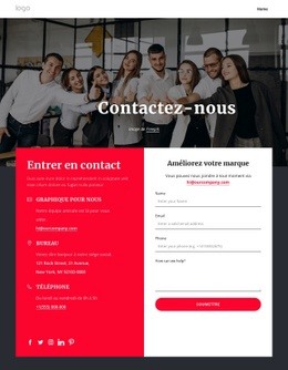 Améliorez Votre Marque Aujourd'Hui - Maquette De Site Web PSD