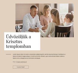 Üdvözöljük A Keresztény Templomban - Webhelysablonok