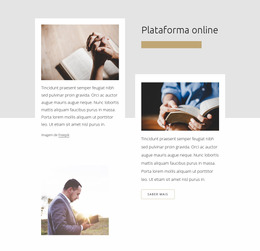 Plataforma Online Da Igreja - Modelo Joomla De Arrastar E Soltar