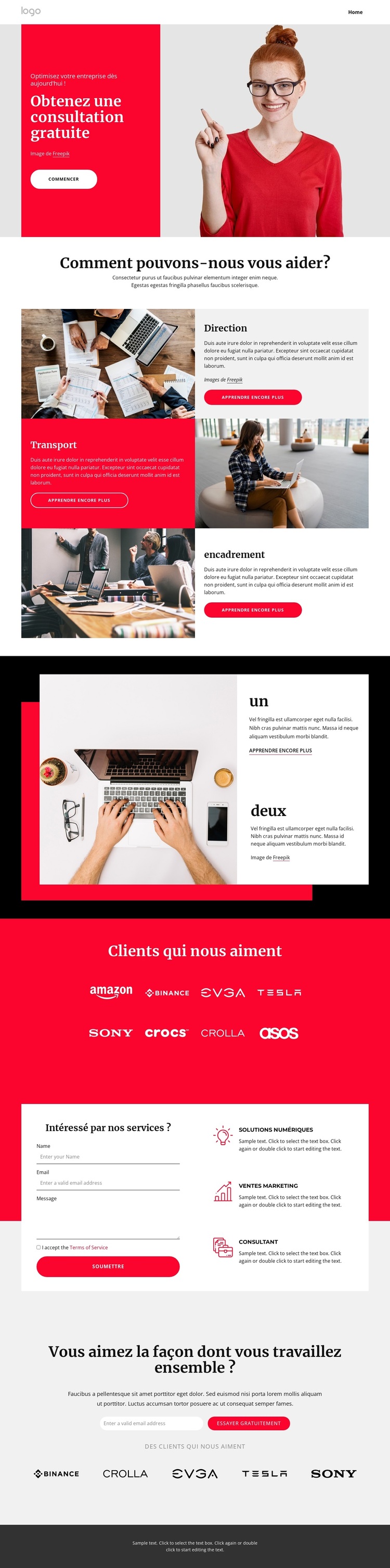 Accompagnement et conseil en entreprise Thème WordPress