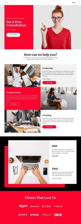 Business Coaching And Consulting - Html Code Editor