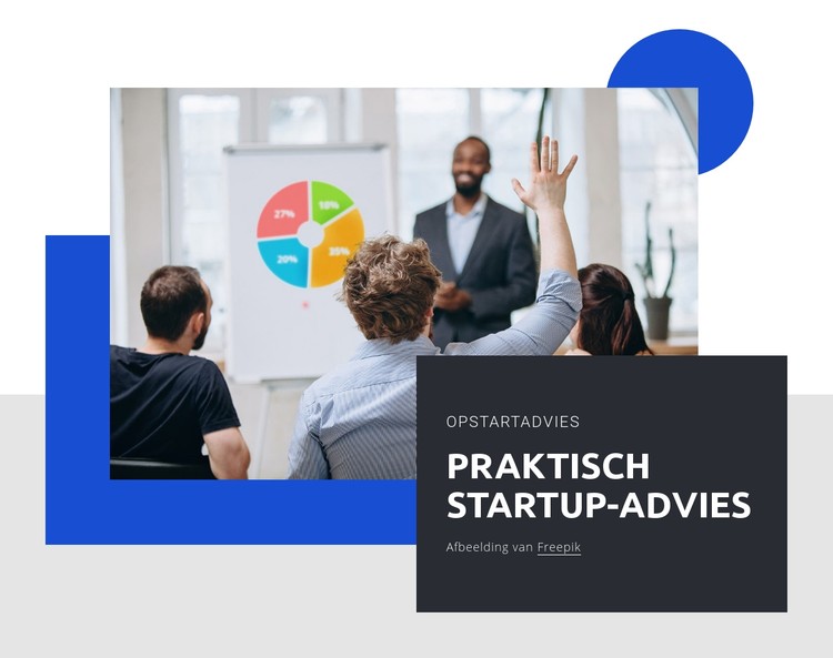 Praktisch startup-advies CSS-sjabloon