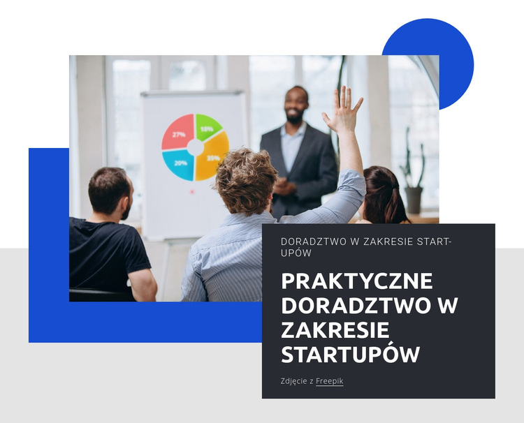 Praktyczne doradztwo w zakresie startupów Motyw WordPress