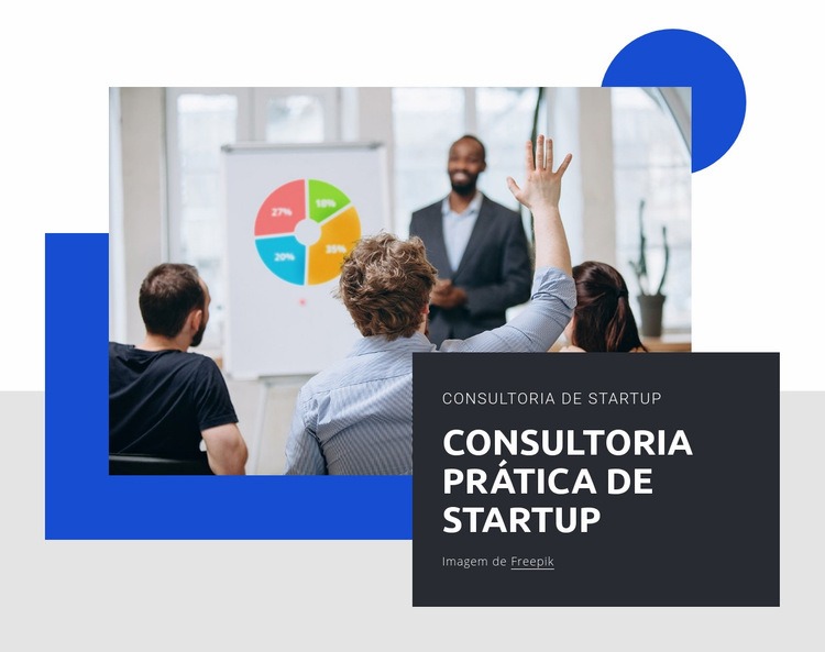 Consultoria prática de startup Design do site