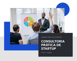 Maquete De Site Mais Criativa Para Consultoria Prática De Startup