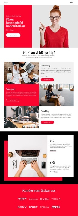 Den Bästa Webbdesignen För Affärscoaching Och Rådgivning