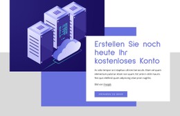 Cloud-Hosting-Dienste CSS-Vorlage