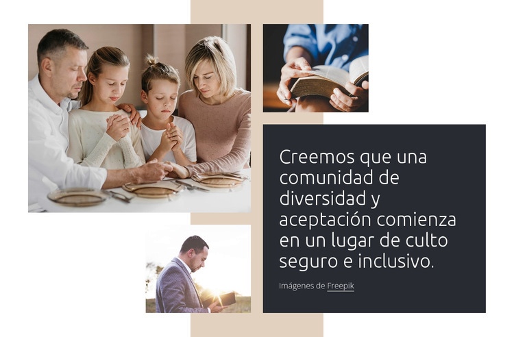 La comunidad es como crecemos Diseño de páginas web