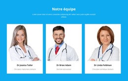 Notre Équipe Médicale - Page De Destination Simple