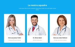 Il Nostro Team Medico - Modello Bootstrap Di Una Pagina
