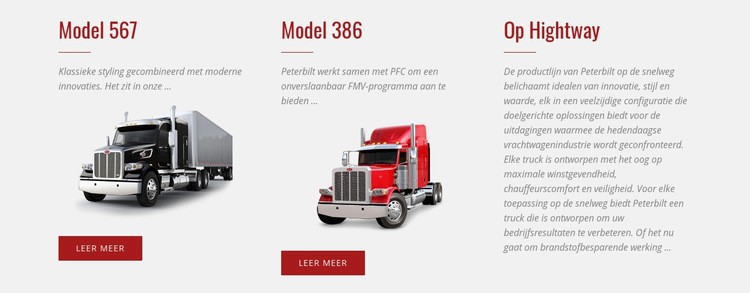 Auto logistieke diensten Website Builder-sjablonen