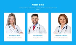 Nossa Equipe Médica Modelo De Página De Destino