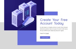 Cloud Hosting Services - Free Website Template