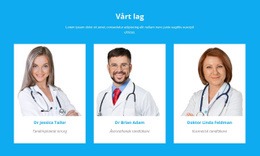 Vårt Medicinska Team - Webbplatsmallar