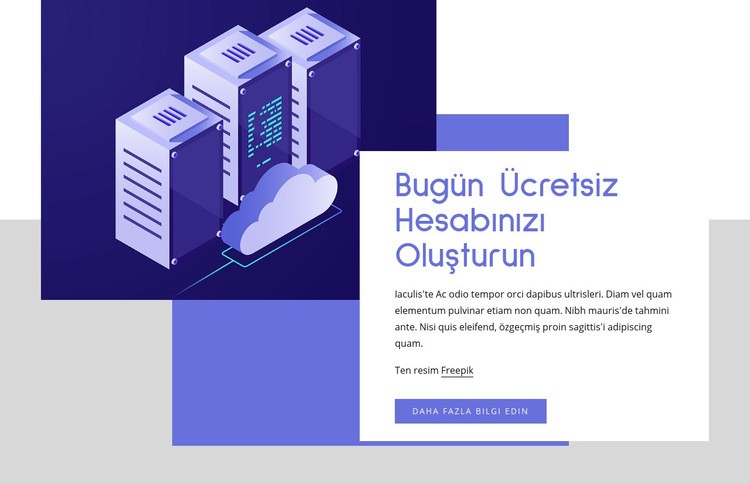 Bulut barındırma hizmetleri Html Web Sitesi Oluşturucu