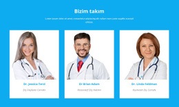 Tıbbi Ekibimiz - HTML5 Şablonu