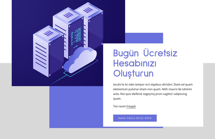 Bulut barındırma hizmetleri WordPress Teması