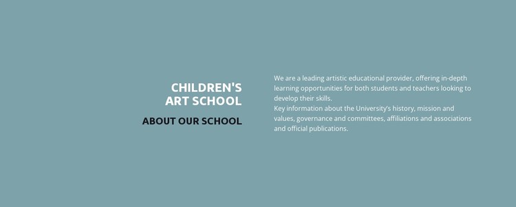 Text about school CSS Template