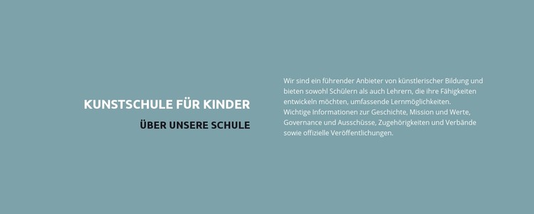 Text über die Schule CSS-Vorlage