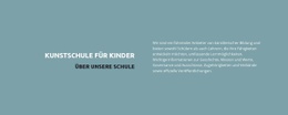 Homepage-Abschnitte Für Text Über Die Schule